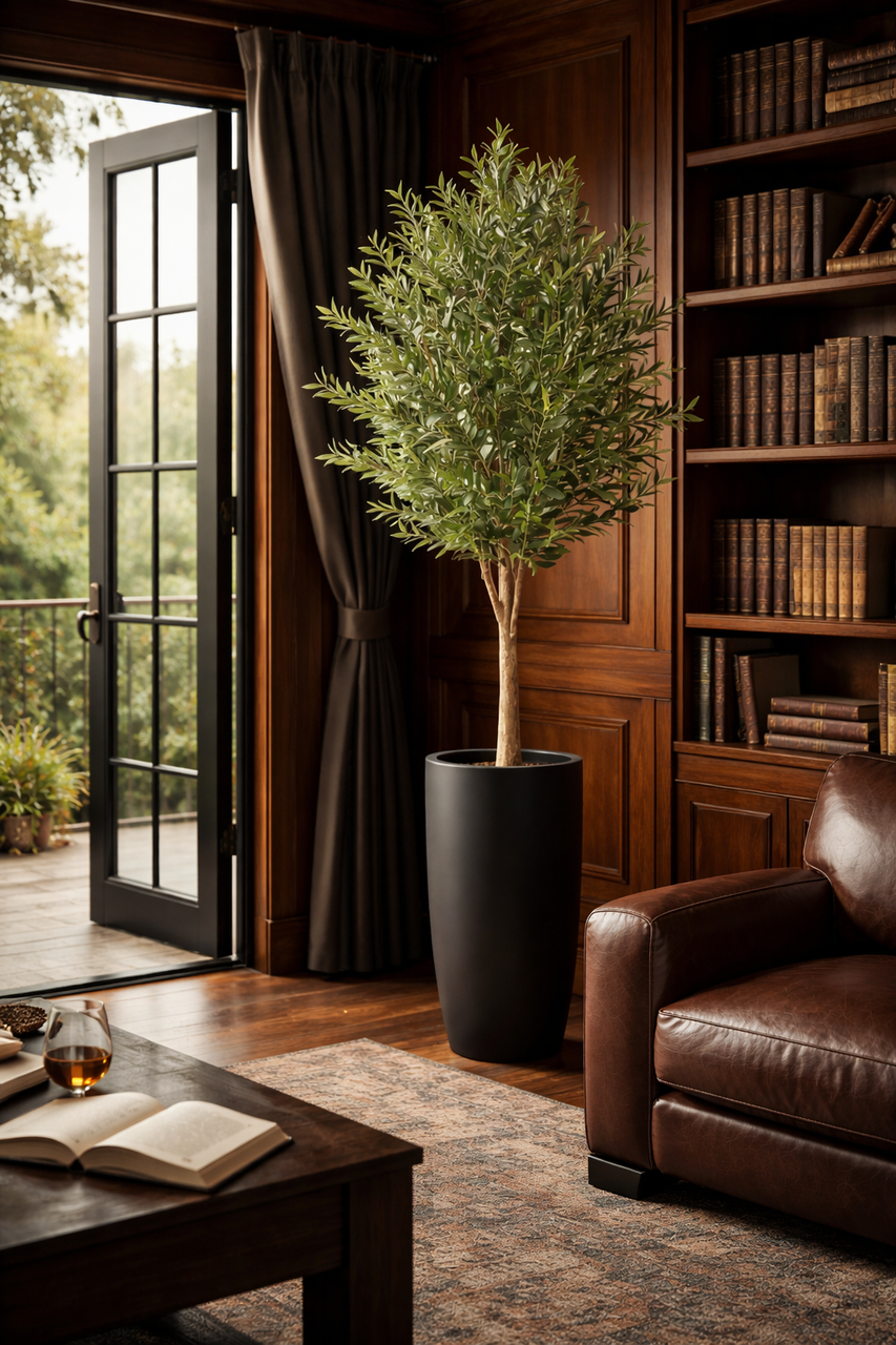 Artificial Olive Tree in Lisbon Planter